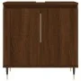 Set de muebles baño 3 pzas madera contrachapada roble marrón de vidaXL, Muebles de baño - Ref: Foro24-3190274, Precio: 165,90...