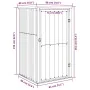 Cobertizo de herramientas jardín acero galvanizado 88x89x161 cm de vidaXL, Cobertizos - Ref: Foro24-316206, Precio: 113,30 €,...