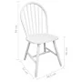 Esszimmerstühle 2 Stück massives Gummiholz weiß von vidaXL, Essstühle - Ref: Foro24-242026, Preis: 185,60 €, Rabatt: %