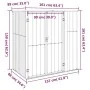 Cobertizo herramientas jardín acero galvanizado 161x89x161 cm de vidaXL, Cobertizos - Ref: Foro24-316210, Precio: 143,29 €, D...