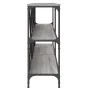 Sonoma gray engineered iron and wood console table 200x30x75cm by vidaXL, Side tables - Ref: Foro24-832861, Price: 87,93 €, D...