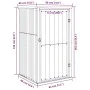 Gartengeräteschuppen aus verzinktem Stahl 88x89x161 cm von vidaXL, Schuppen - Ref: Foro24-316208, Preis: 113,52 €, Rabatt: %
