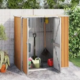 Garden tool shed galvanized steel 161x89x161 cm by vidaXL, Sheds - Ref: Foro24-316212, Price: 150,66 €, Discount: %