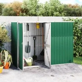 Galvanized steel garden tool shed 225x89x161 by vidaXL, Sheds - Ref: Foro24-316213, Price: 197,70 €, Discount: %