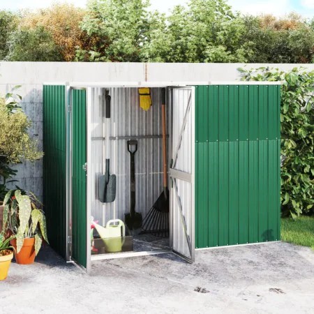 Galvanized steel garden tool shed 225x89x161 by vidaXL, Sheds - Ref: Foro24-316213, Price: 200,74 €, Discount: %