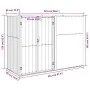 Cobertizo herramientas jardín acero galvanizado 225x89x161 de vidaXL, Cobertizos - Ref: Foro24-316214, Precio: 211,96 €, Desc...