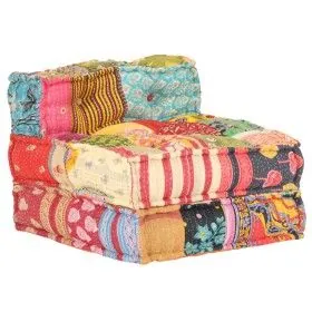 Modularer Patchwork-Hocker aus Stoff von vidaXL, Kissen für Stühle und Sofas - Ref: Foro24-287702, Preis: 158,07 €, Rabatt: %