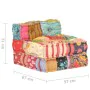 Modular patchwork fabric pouf by vidaXL, Cushions for chairs and sofas - Ref: Foro24-287702, Price: 158,07 €, Discount: %