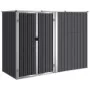 Cobertizo de herramientas jardín acero galvanizado 225x89x161cm de vidaXL, Cobertizos - Ref: Foro24-316215, Precio: 194,37 €,...