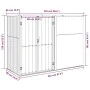 Gartengeräteschuppen aus verzinktem Stahl 225x89x161 von vidaXL, Schuppen - Ref: Foro24-316216, Preis: 187,34 €, Rabatt: %