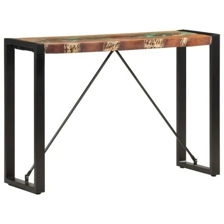 Solid recycled wood console table 110x35x76 cm by vidaXL, Side tables - Ref: Foro24-285946, Price: 114,62 €, Discount: %