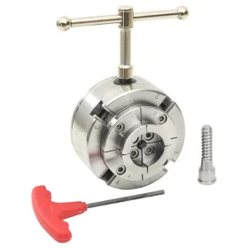 4-jaw wooden chuck with M33 connection, silver steel by vidaXL, Clamps and screws - Ref: Foro24-147831, Price: 133,05 €, Disc...