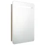 Bathroom cabinet with mirror and LED white and oak 60x11x80 cm by vidaXL, bathroom vanities - Ref: Foro24-326508, Price: 124,...