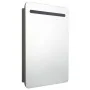 Armario de baño con espejo gris antracita 60x11x80 cm de vidaXL, Tocadores de baño - Ref: Foro24-326510, Precio: 130,56 €, De...
