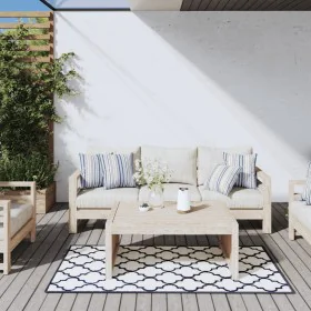 Navy blue and white reversible outdoor rug 80x150 cm by vidaXL, Outdoor protectors - Ref: Foro24-364800, Price: 18,73 €, Disc...