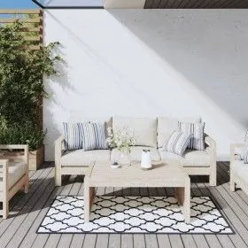 Wende-Außenteppich in Marineblau und Weiß, 80 x 150 cm von vidaXL, Outdoor-Protektoren - Ref: Foro24-364800, Preis: 18,73 €, ...