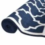 Navy blue and white reversible outdoor rug 80x150 cm by vidaXL, Outdoor protectors - Ref: Foro24-364800, Price: 18,73 €, Disc...