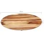Superficie de mesa redonda madera maciza sheesham 15-16 mm 80cm de vidaXL, Tableros para mesas - Ref: Foro24-285971, Precio: ...