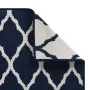 Wende-Außenteppich in Marineblau und Weiß, 80 x 150 cm von vidaXL, Outdoor-Protektoren - Ref: Foro24-364782, Preis: 25,10 €, ...