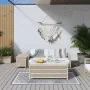 Reversible gray and white outdoor rug 80x150 cm by vidaXL, Outdoor protectors - Ref: Foro24-364797, Price: 30,78 €, Discount: %