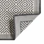 Reversible gray and white outdoor rug 80x150 cm by vidaXL, Outdoor protectors - Ref: Foro24-364797, Price: 30,78 €, Discount: %