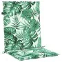 4pcs Low Back Chair Cushions Leaf Print Fabric by vidaXL, Cushions for chairs and sofas - Ref: Foro24-361311, Price: 61,90 €,...