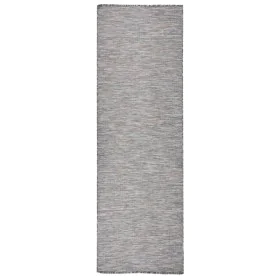 Flachgewebter Outdoor-Teppich in Braun und Blau, 80 x 250 cm von vidaXL, Teppiche - Ref: Foro24-340814, Preis: 36,71 €, Rabat...