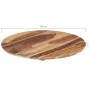 Round table top solid sheesham wood 25-27 mm 40cm by vidaXL, Table tops - Ref: Foro24-285972, Price: 38,51 €, Discount: %