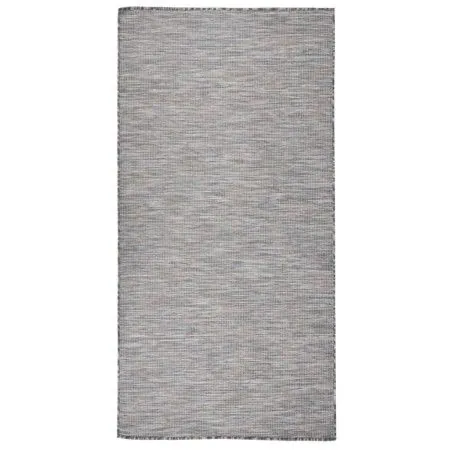 Flachgewebter Outdoor-Teppich in Braun und Blau, 100 x 200 cm von vidaXL, Teppiche - Ref: Foro24-340815, Preis: 36,22 €, Raba...