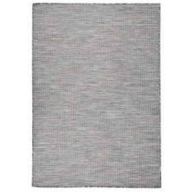 Alfombra de exterior de tejido plano marrón y azul 160x230 cm de vidaXL, Alfombras - Ref: Foro24-340818, Precio: 60,68 €, Des...