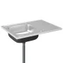 Küchenspüle mit Abtropffläche aus Edelstahl 800x600x155 mm von vidaXL, Sinkt - Ref: Foro24-147233, Preis: 100,38 €, Rabatt: %