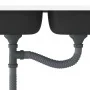 Doppelbecken-Küchenspüle aus Edelstahl, 800 x 500 x 155 mm von vidaXL, Sinkt - Ref: Foro24-147234, Preis: 111,36 €, Rabatt: %