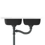 Fregadero de cocina doble seno acero inoxidable 800x600x155 mm de vidaXL, Fregaderos - Ref: Foro24-147235, Precio: 121,38 €, ...