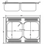 Fregadero de cocina doble seno acero inoxidable 800x600x155 mm de vidaXL, Fregaderos - Ref: Foro24-147235, Precio: 121,38 €, ...