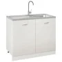 Küchenspüle mit Abtropffläche aus Edelstahl 1000x500x155 mm von vidaXL, Sinkt - Ref: Foro24-147236, Preis: 117,88 €, Rabatt: %