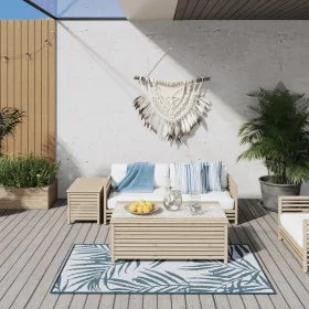 Reversible outdoor rug in gray and aqua green, 80x150 cm by vidaXL, Outdoor protectors - Ref: Foro24-364785, Price: 27,10 €, ...