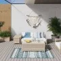 Reversible graue und wassergrüne Außenteppich 80x150 cm von vidaXL, Outdoor-Protektoren - Ref: Foro24-364791, Preis: 30,58 €,...