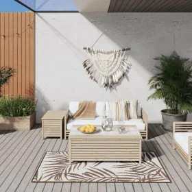 Reversible gray and white outdoor rug 80x150 cm by vidaXL, Outdoor protectors - Ref: Foro24-364788, Price: 21,80 €, Discount: %