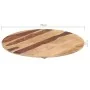 Round table top solid sheesham wood 25-27 mm 70cm by vidaXL, Table tops - Ref: Foro24-285975, Price: 75,75 €, Discount: %
