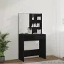 Tocador con LED negro 74,5x40x141 cm de vidaXL, Tocadores para dormitorios - Ref: Foro24-808802, Precio: 87,30 €, Descuento: %