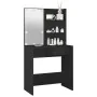 Tocador con LED negro 74,5x40x141 cm de vidaXL, Tocadores para dormitorios - Ref: Foro24-808802, Precio: 87,30 €, Descuento: %