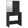 Tocador con LED negro 74,5x40x141 cm de vidaXL, Tocadores para dormitorios - Ref: Foro24-808802, Precio: 87,30 €, Descuento: %