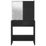 Tocador con LED negro 74,5x40x141 cm de vidaXL, Tocadores para dormitorios - Ref: Foro24-808802, Precio: 87,30 €, Descuento: %