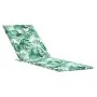 Cojín para tumbona tela Oxford estampado de hojas by vidaXL, Cushions for chairs and sofas - Ref: Foro24-361374, Price: 38,94...