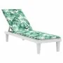Cojín para tumbona tela Oxford estampado de hojas by vidaXL, Cushions for chairs and sofas - Ref: Foro24-361374, Price: 38,94...