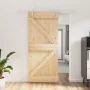 Puerta corredera con herrajes madera maciza de pino 90x210 cm von vidaXL, Türen - Ref: Foro24-3203007, Preis: 189,62 €, Rabat...