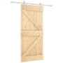 Puerta corredera con herrajes madera maciza de pino 90x210 cm von vidaXL, Türen - Ref: Foro24-3203007, Preis: 189,62 €, Rabat...
