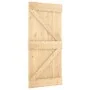 Puerta corredera con herrajes madera maciza de pino 90x210 cm von vidaXL, Türen - Ref: Foro24-3203007, Preis: 189,62 €, Rabat...