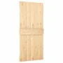 Puerta corredera con herrajes madera maciza de pino 90x210 cm von vidaXL, Türen - Ref: Foro24-3203007, Preis: 189,62 €, Rabat...
