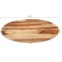 Runde Tischplatte aus massivem Palisanderholz 25-27 mm 80 cm von vidaXL, Tischplatten - Ref: Foro24-285976, Preis: 130,78 €, ...